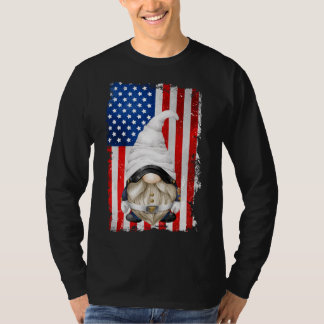 American Flag Motif for Veteran Funny Patriotic Gn T-Shirt