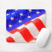 American Flag Mousepad (Mit Mouse)