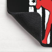 American Flag Muay Thai Theme Graphic Design Kickb Mousepad (Ecke)