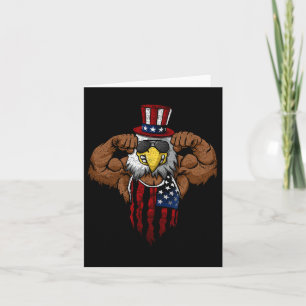 American Flag Muscular Squat Dabbing Flexion Uncle Karte