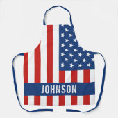 American Flag Name Schürze (Vorderseite)