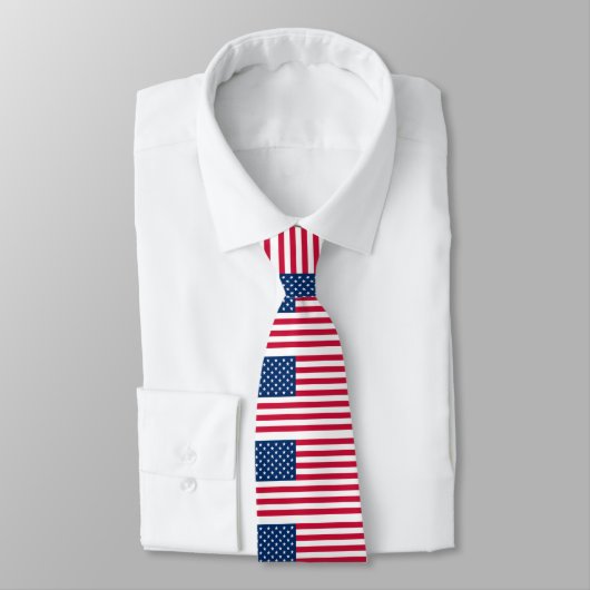 American Flag Neck Tie Krawatte (Gebunden)