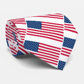 American Flag Neck Tie - Patriotic Krawatte (Gerollt)