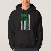 American Flag NICU Nurse St Patricks Day Shamrock Hoodie (Vorderseite)