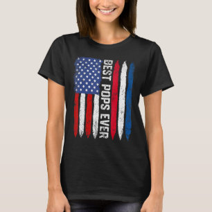 American Flag Niederlande Flag Beste Pop je Fami T-Shirt