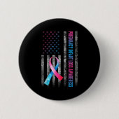 American Flag Nk & Blue Pregnancy Infant Loss Button (Vorderseite)