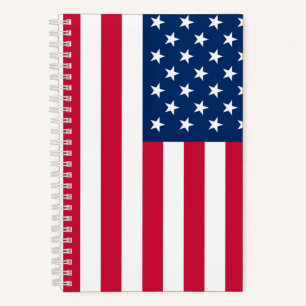 American Flag Notebook Notizblock