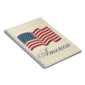 American Flag Notebook School Journal Geschenk Notizblock (Rechte Seite)