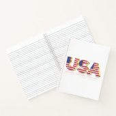 American Flag Notebook USA Notizblock (Innenseite)