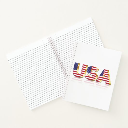 American Flag Notebook USA Notizblock (Innenseite)