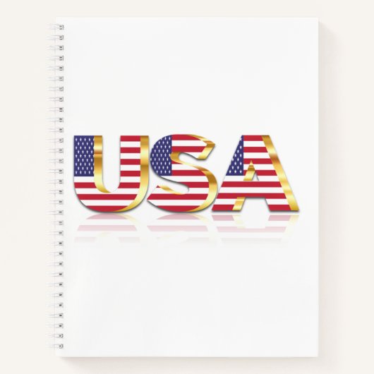 American Flag Notebook USA Notizblock (Vorderseite)