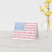 American Flag Notecards Karte (Gelbe Blume)