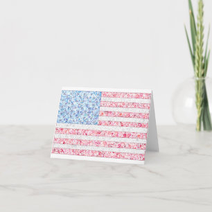 American Flag Notecards Karte