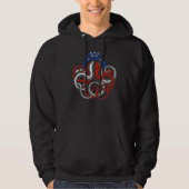 American Flag Octopus Hoodie (Vorderseite)
