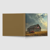 American Flag On a Farm Barn Gästebuch (Voll)