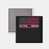 American Flag Outfit Black American Flag Fun Ultra Magnet (Vorderseite/Rückseite)