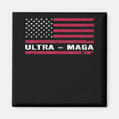 American Flag Outfit Black American Flag Fun Ultra Magnet (Vorne)