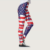 American Flag Paint Spritzer Leggings (Rechts)