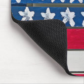 American Flag Painted On Wooden Pallet Mousepad (Ecke)