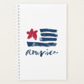 American Flag Paintstrokes Planer (Vorderseite)