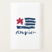 American Flag Paintstrokes Planer (Rückseite)