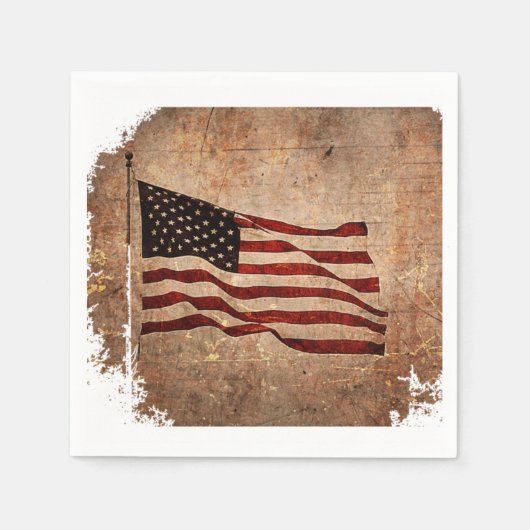 American Flag Paper Napkin Serviette (Vorderseite)