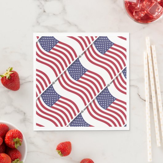 American Flag Paper Napkins Serviette (Beispiel)