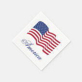 American Flag Paper Partys Summer Napkins Serviette (Ecke)