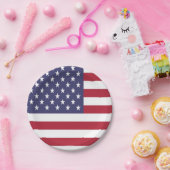American Flag Paper Plate Pappteller (Party)