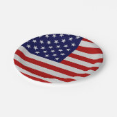 American Flag Paper Plate Pappteller (Schrägansicht)