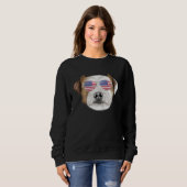 American Flag Parson Russell Terrier Dog America P Sweatshirt (Vorne ganz)