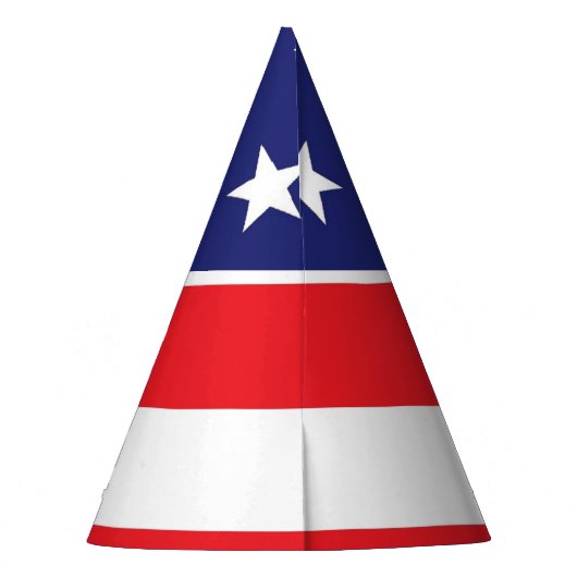 American Flag Party Hat Red White und Blue Partyhütchen (Rückseite)