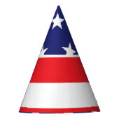American Flag Party Hat Red White und Blue Partyhütchen (Vorderseite)