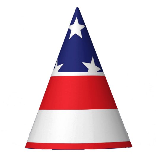 American Flag Party Hat Red White und Blue Partyhütchen (Vorderseite)