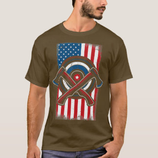 American Flag Patriot Ax Cool Ax Throwe T-Shirt