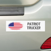 American flag PATRIOT, TRUCKER Autoaufkleber (Auf Auto)