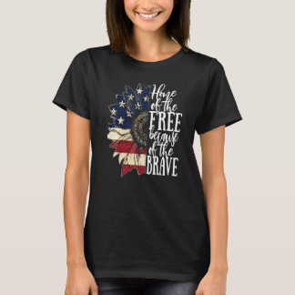 American Flag Patriot Zuhause der freien wegen T-Shirt