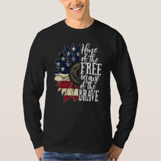 American Flag Patriot Zuhause der freien wegen T-Shirt