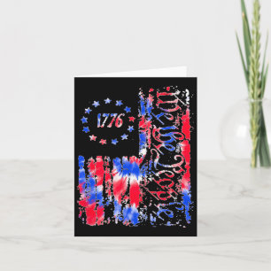 American Flag Patriotic 1776 We T Karte