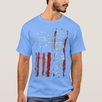 American Flag Patriotic 1776 We T T-Shirt