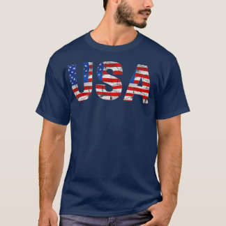 American Flag Patriotic 4. Juli Bald Eagle Mer T-Shirt
