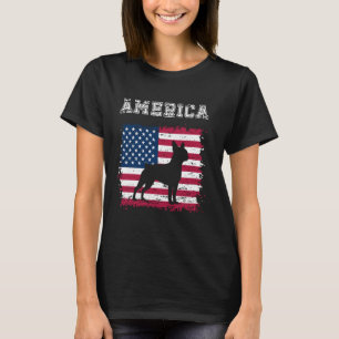 American Flag Patriotic 4. Juli Boston Terrier T-Shirt