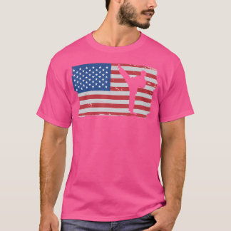 American Flag Patriotic American Martial Arts Kara T-Shirt
