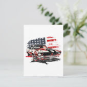 American Flag Patriotic Begleitkarte (Stehend Vorderseite)