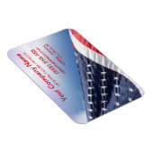 American Flag - Patriotic Business Flexible Magnet (Rechte Seite)