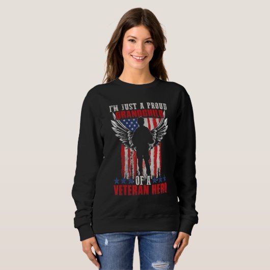 American Flag Patriotic Day Veterans Day for Kids Sweatshirt (Vorne ganz)