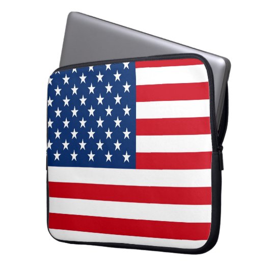 American Flag Patriotic Design Notebook Sleeve (Vorderseite Links)