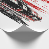 American Flag Patriotic Geschenkpapier (Ecke)