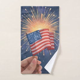 American Flag Patriotic Handtuch