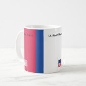 American Flag Patriotic Kaffeetasse (Vorderseite Links)